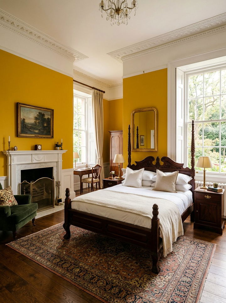 Bold Georgian bedroom - 30 Georgian bedroom ideas