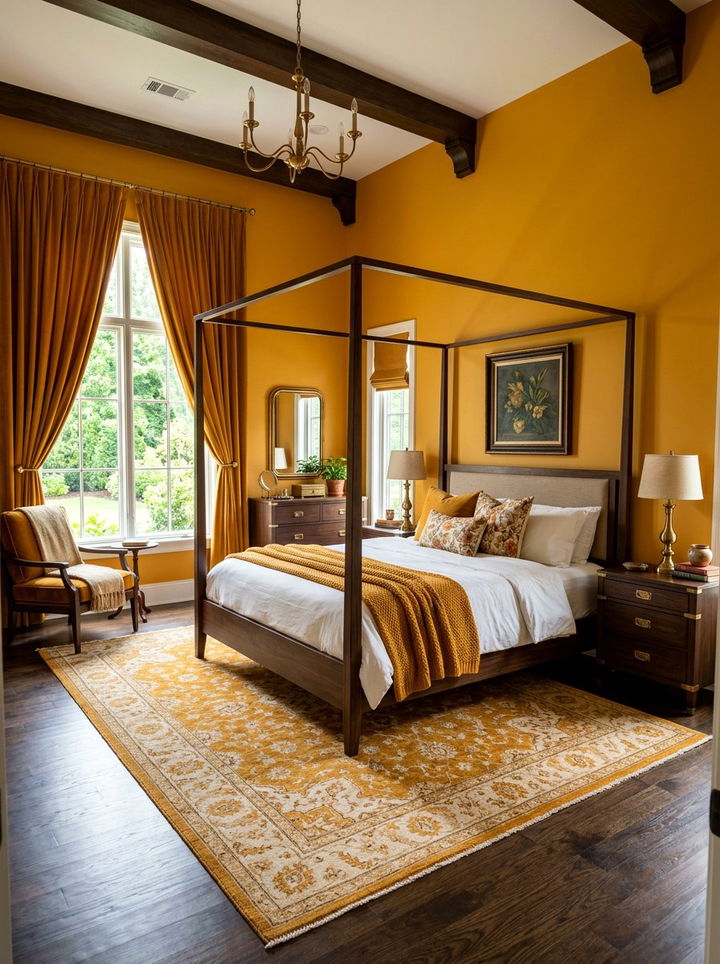 Bold Marigold Bedroom - 30 orange bedroom ideas