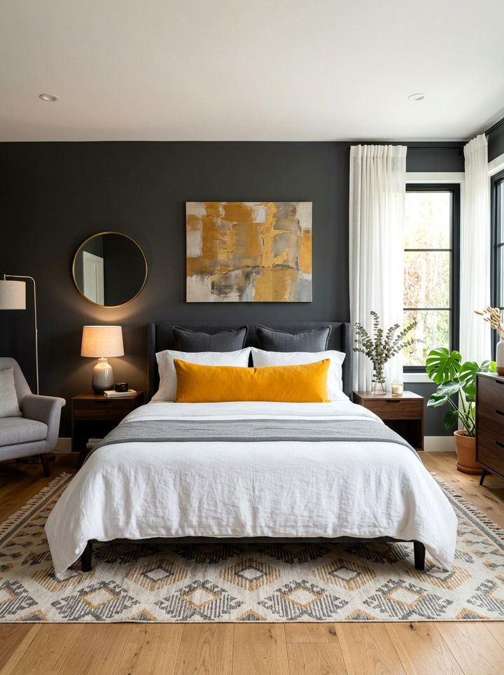 Bold Ochre Lumbar Pillow - 30 bedroom lumbar pillows