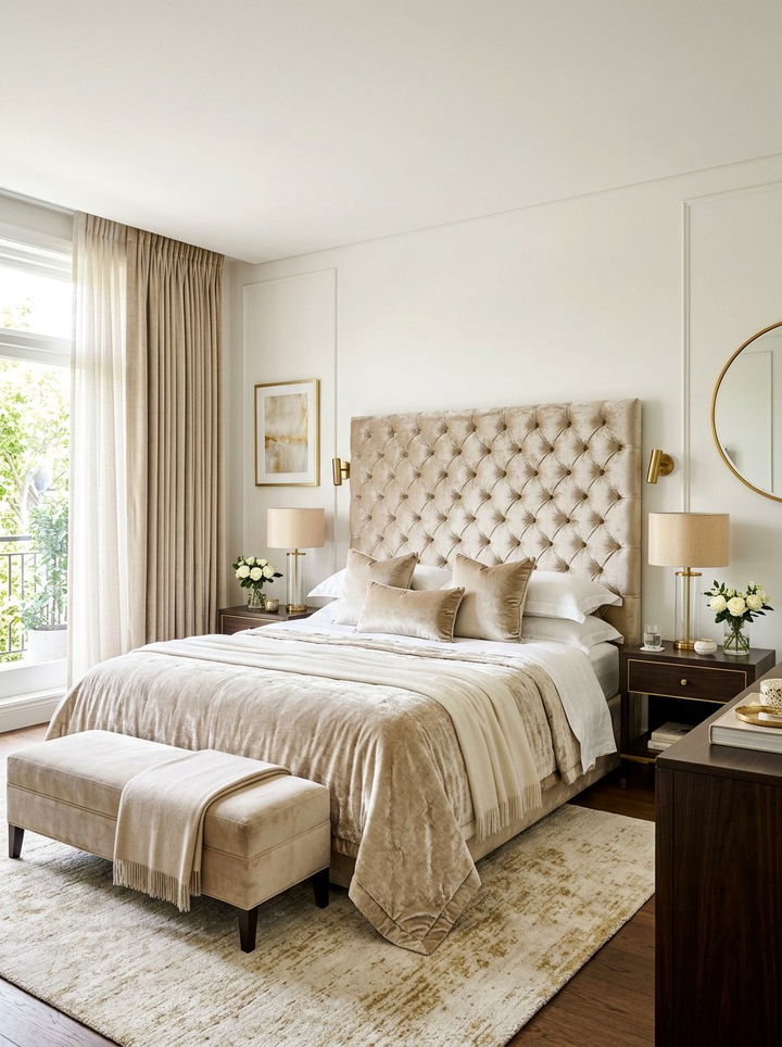 Bone White And Velvet Bedroom - 30 bone white bedroom ideas