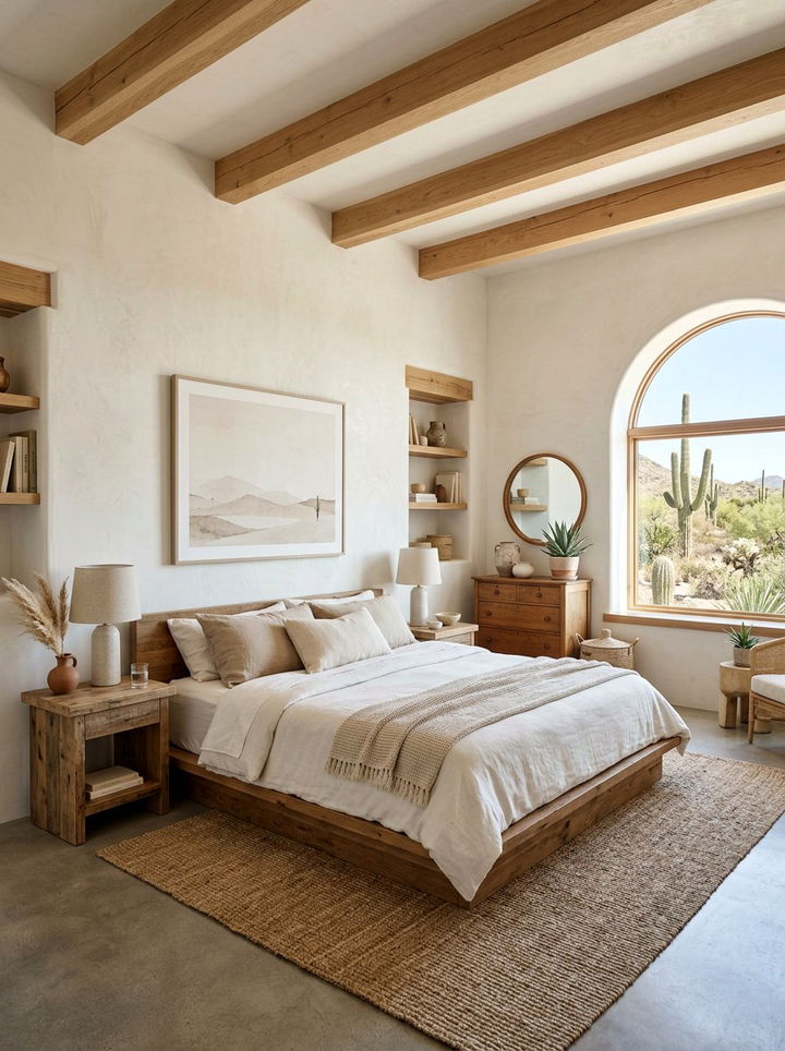 Bone White Bedroom - 30 desert bedroom color ideas