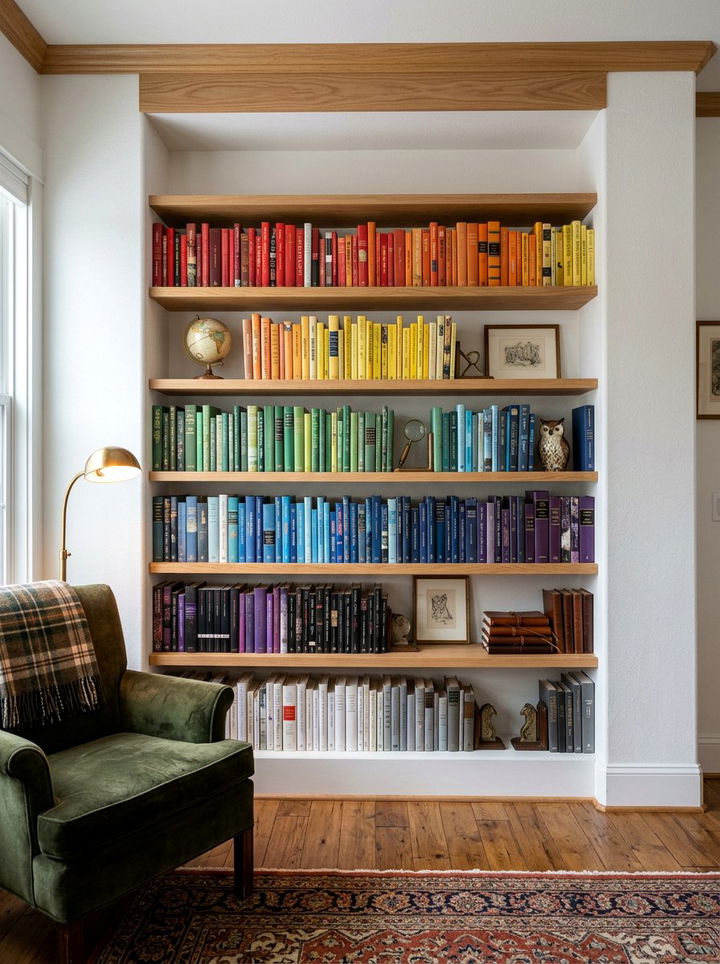 Bookshelf Wall Niche - 30 bedroom wall niches