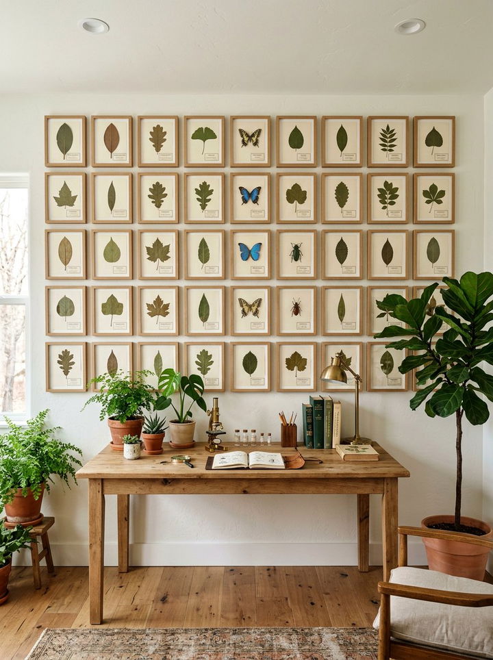 Botanical specimen display - 30 explorer bedroom ideas