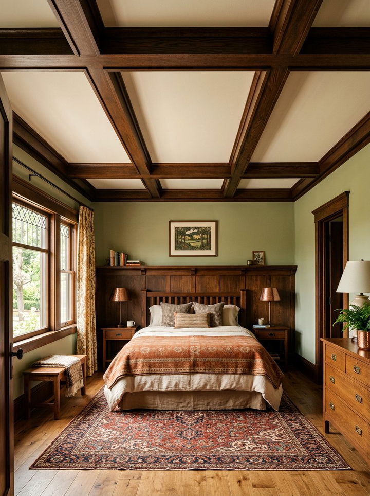 Box Beam Ceiling - 30 bedroom ceiling ideas