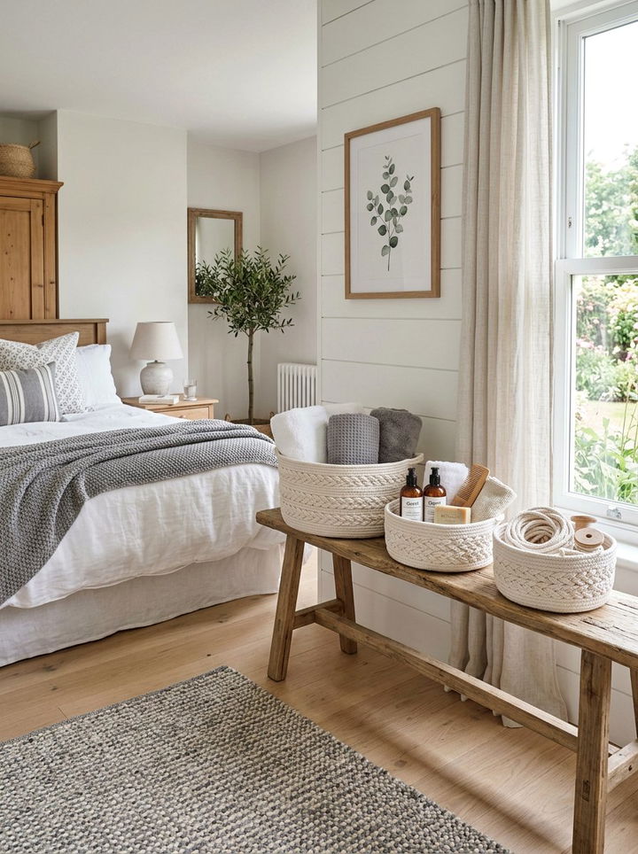 Braided Cotton Rope Baskets - 30 bedroom storage bins