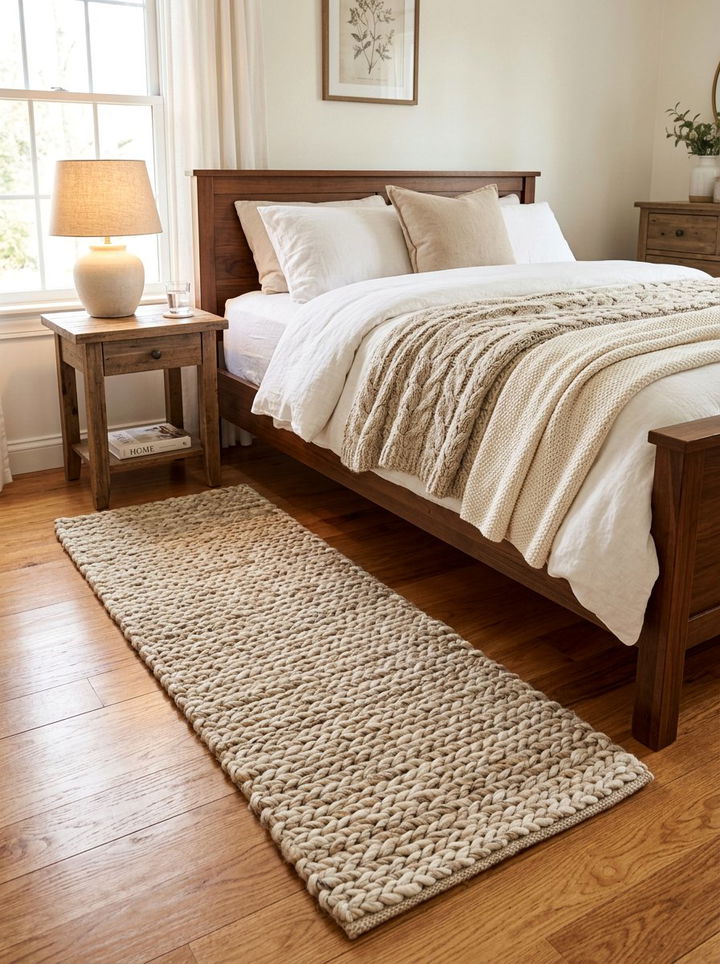 Braided Wool Bedroom Runner - 30 bedroom runner rugs