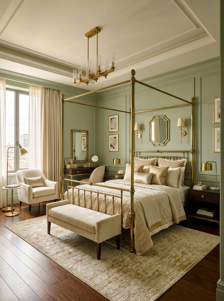 Brass Accents Hotel Room - 30 hotel bedroom ideas