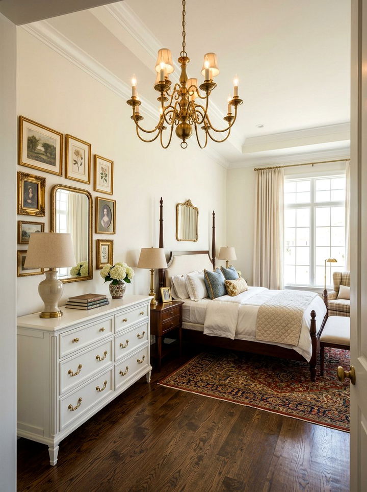 Brass Hardware Accent - 30 traditional bedroom ideas