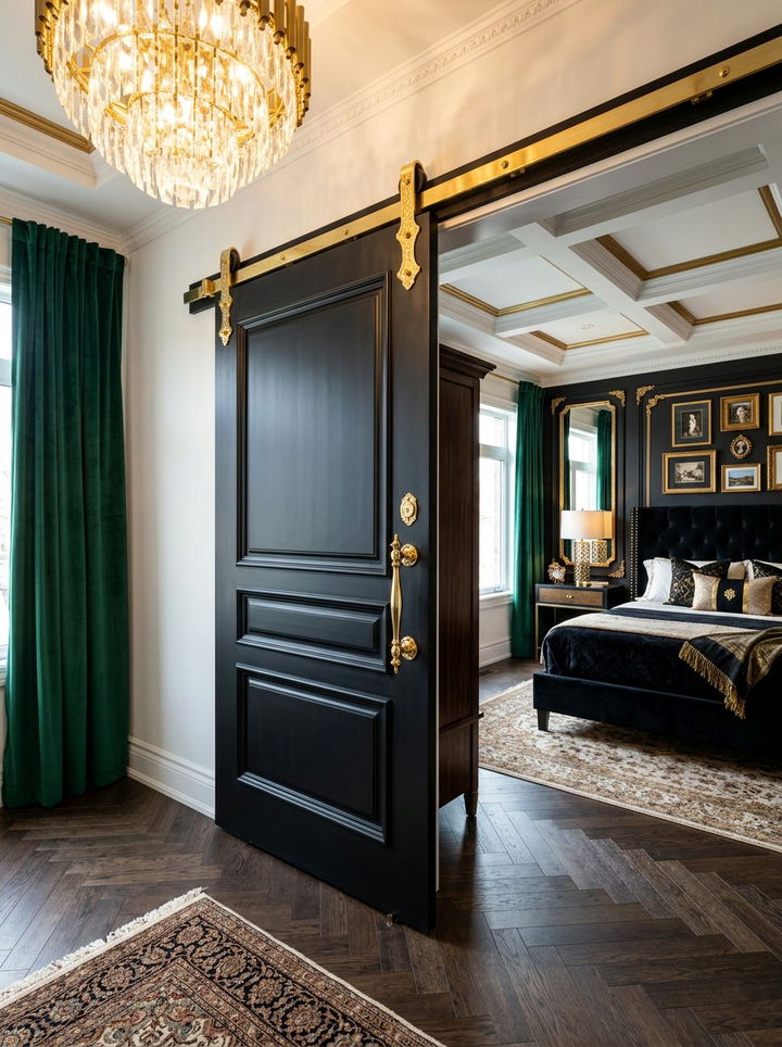 Brass Hardware Barn Door - 30 bedroom barn doors