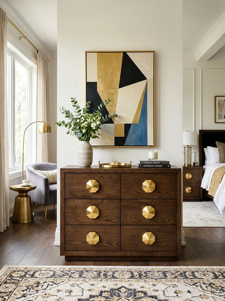 Brass Hardware Dresser - 30 bedroom modern dressers