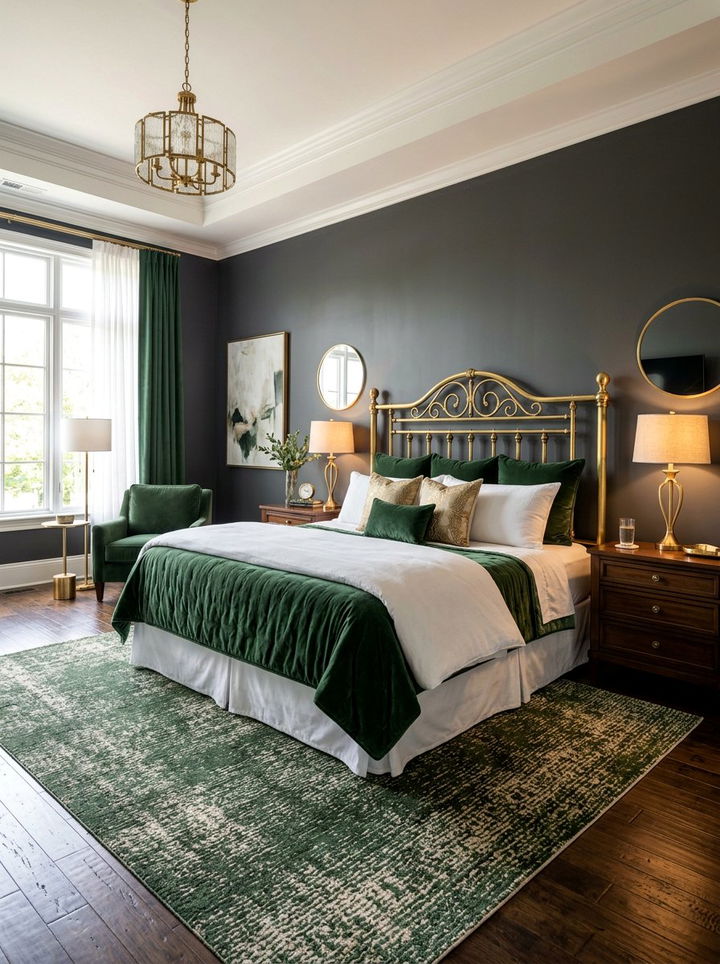 Brass King Headboard - 30 bedroom metal headboards