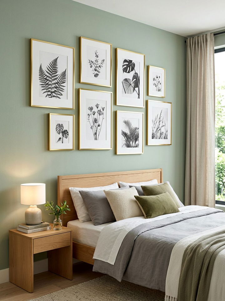 Brass Picture Frames - 30 bedroom finishing touches ideas
