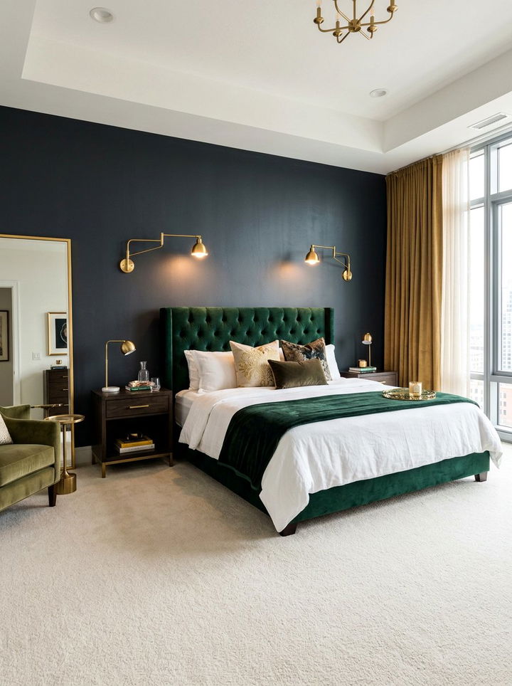 Brass Swing Arm Sconces - 30 bedroom lighting ideas