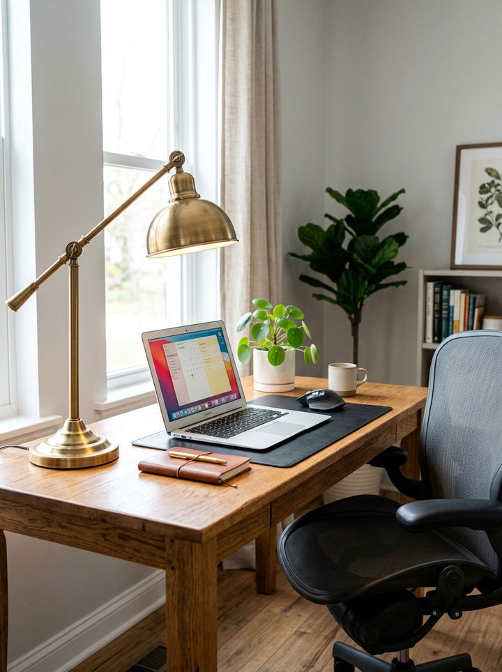 Brass Table Lamp - 30 brass accent bedroom ideas