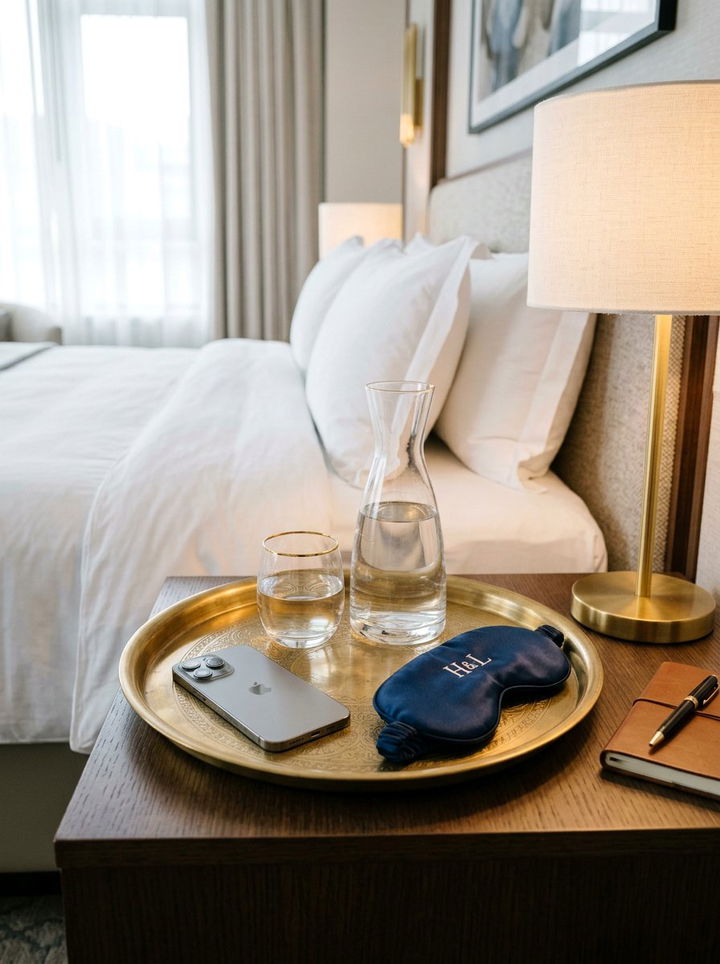 Brass Tray For Nightstand - 30 brass accent bedroom ideas