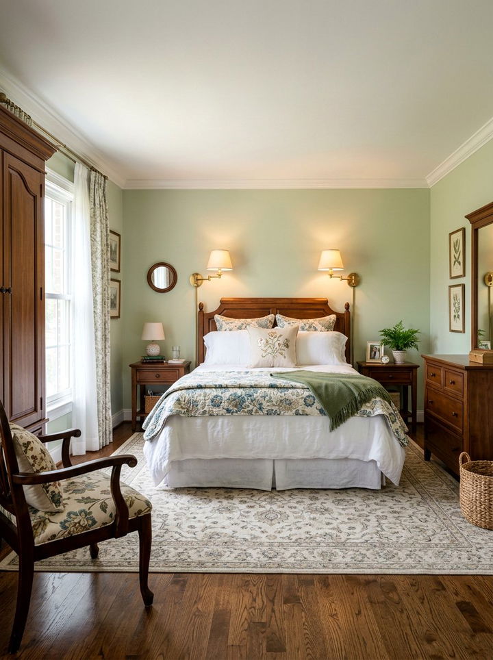 Brass swing arm sconce - 30 bedroom dimmer lights ideas