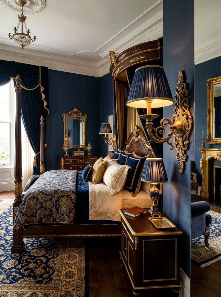 Brass wall sconce - 30 bedroom task lighting ideas