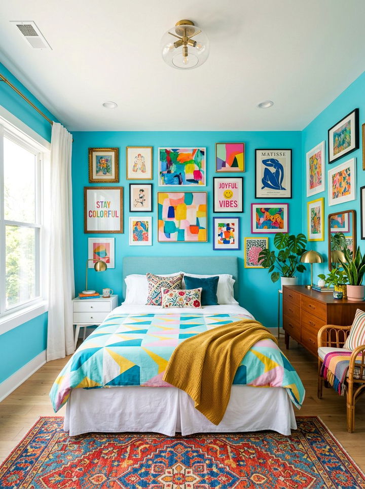 Bright Aqua Bedroom - 30 aqua bedroom ideas