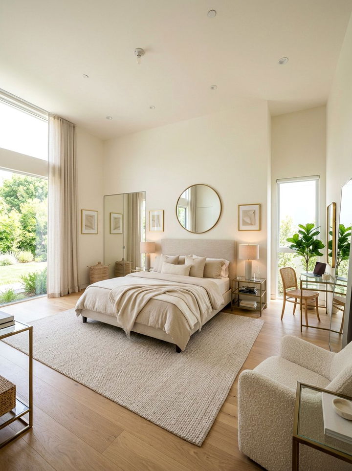 Bright Beige Bedroom - 30 minimalist beige bedroom ideas