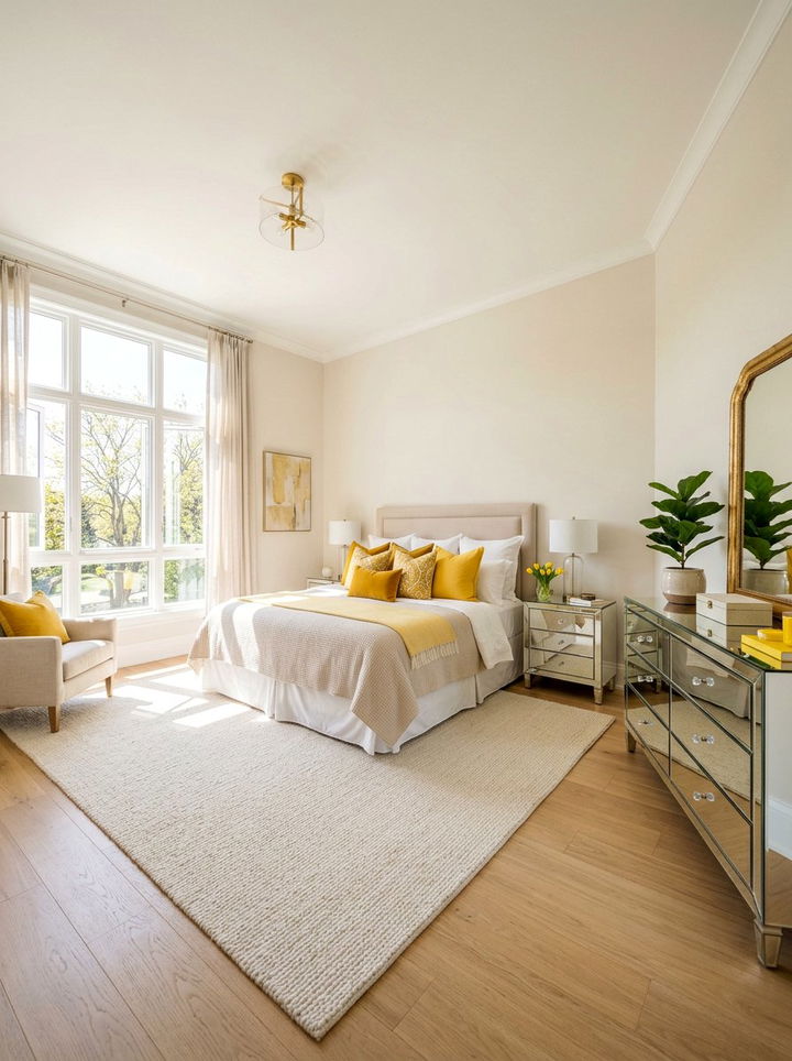 Bright beige bedroom - 30 bedroom beige walls