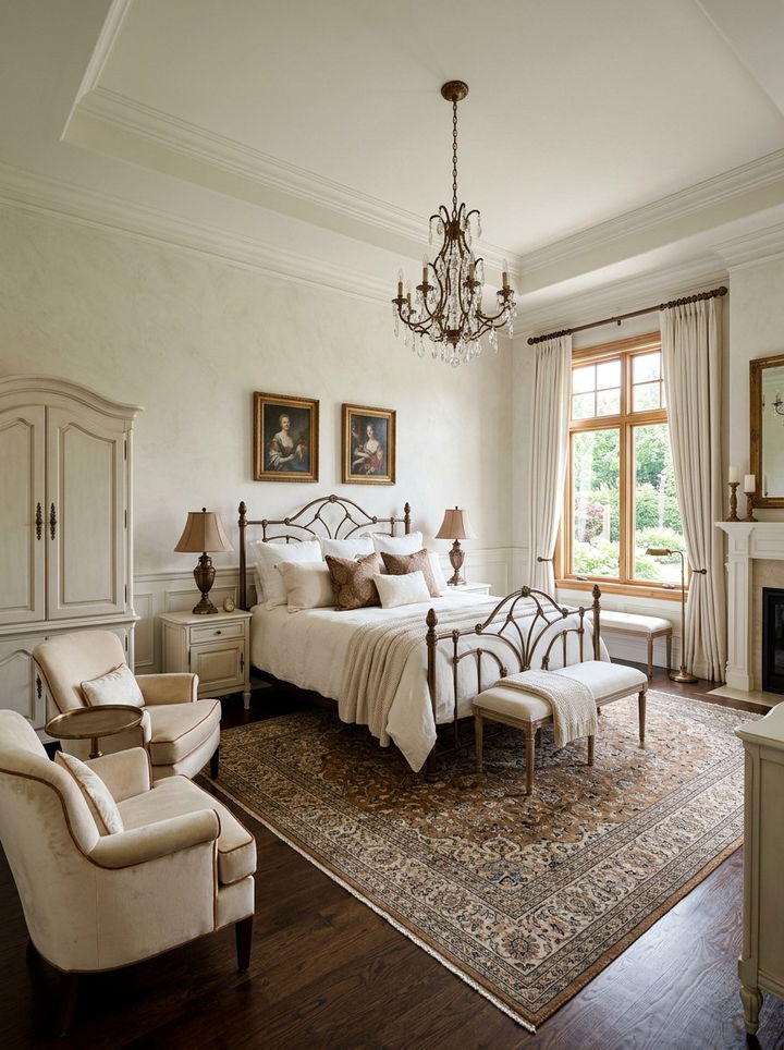 Bronze Brown and Antique White - 30 brown and white bedroom color combo