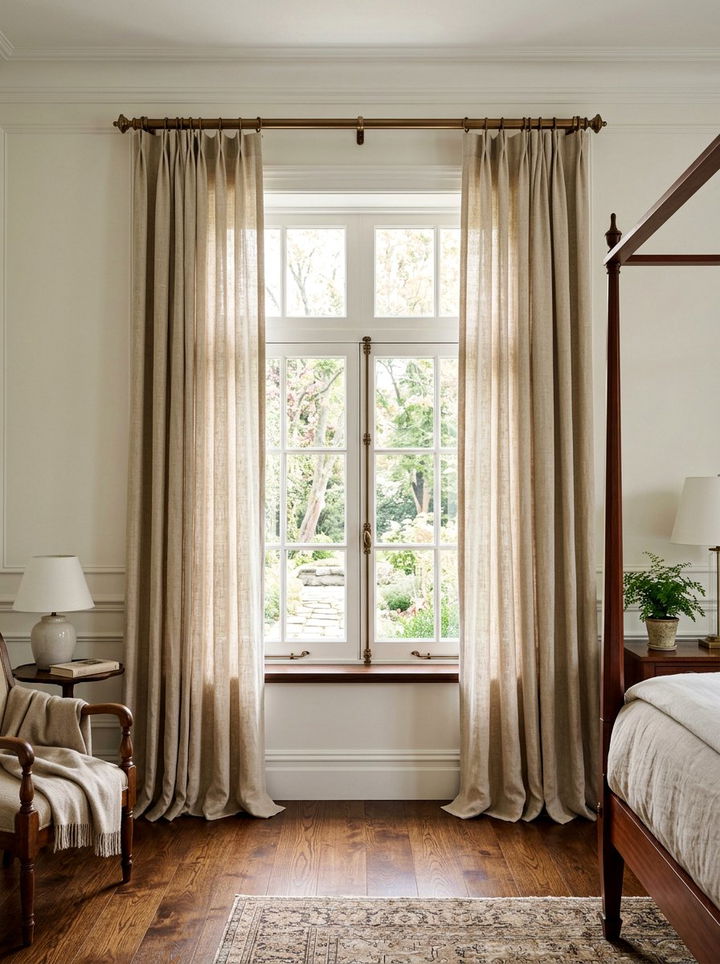 Bronze Drapery Rods - 30 bronze accent bedroom ideas