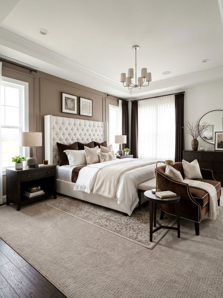 30 Brown and White Bedroom Ideas for a Natural Palette