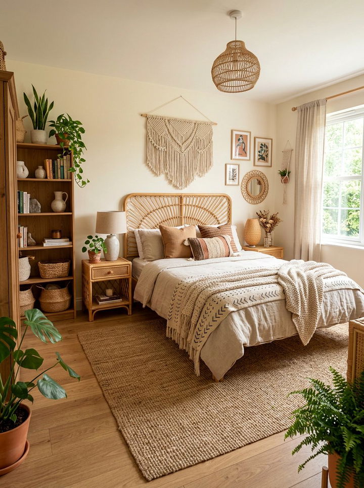 Brown boho bedroom - 30 brown bedroom ideas