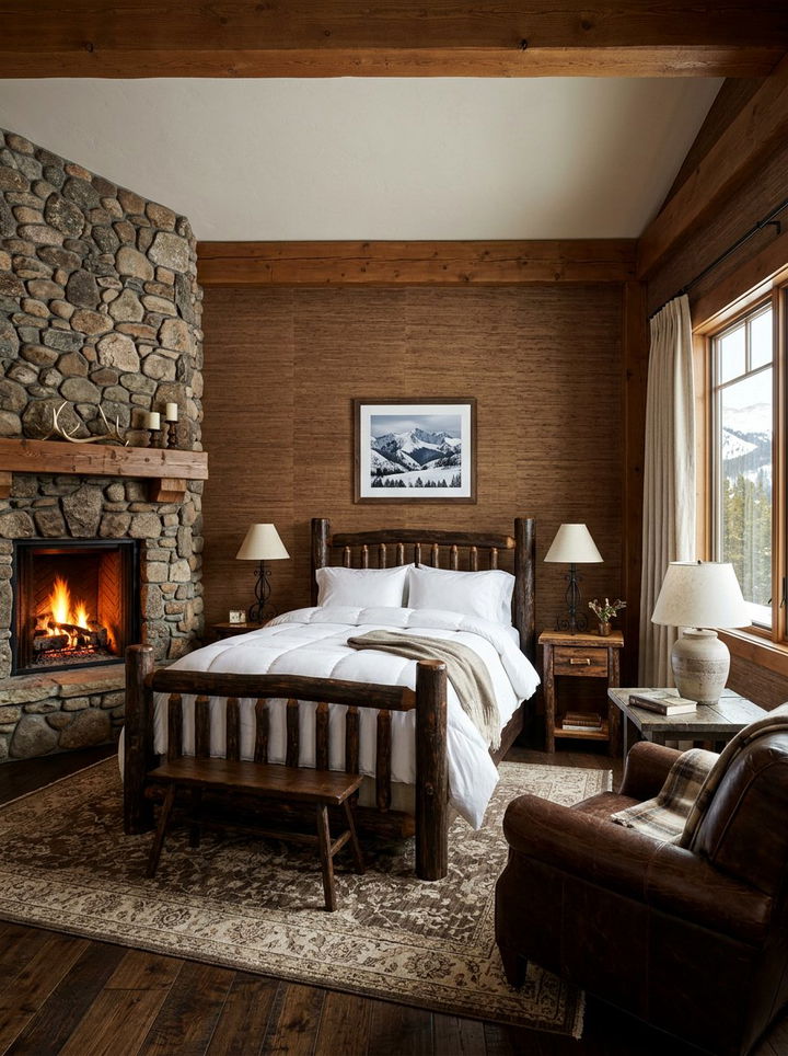 Brown grasscloth wallpaper - 30 bedroom grasscloth wallpapers