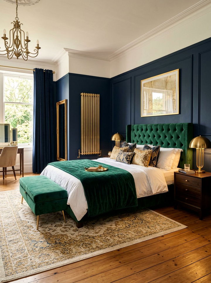 Brushed Brass Designer Radiator - 30 bedroom radiators