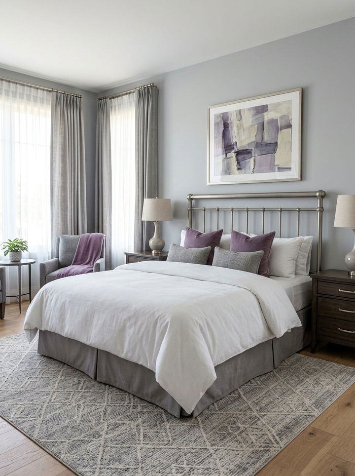 Brushed Nickel Metal Headboard - 30 bedroom metal headboards