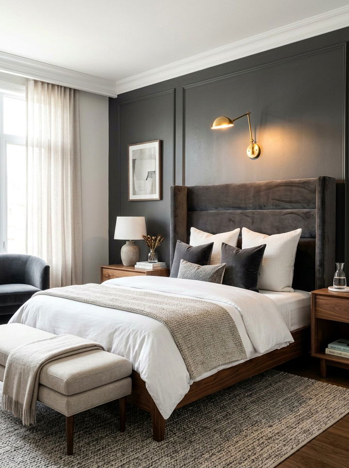 Brushed brass bedroom sconce - 30 bedroom sconces