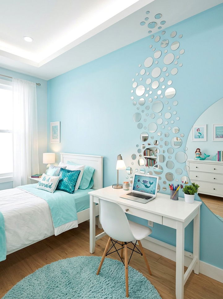 Bubble Wall Decals - 30 mermaid bedroom ideas