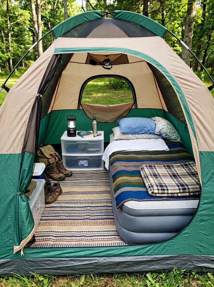 Budget Friendly Tent - 30 camping bedroom ideas