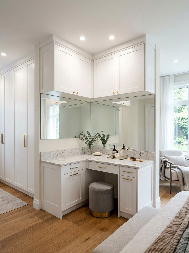 Built In Bedroom Corner Vanity - 30 bedroom corner vanity ideas