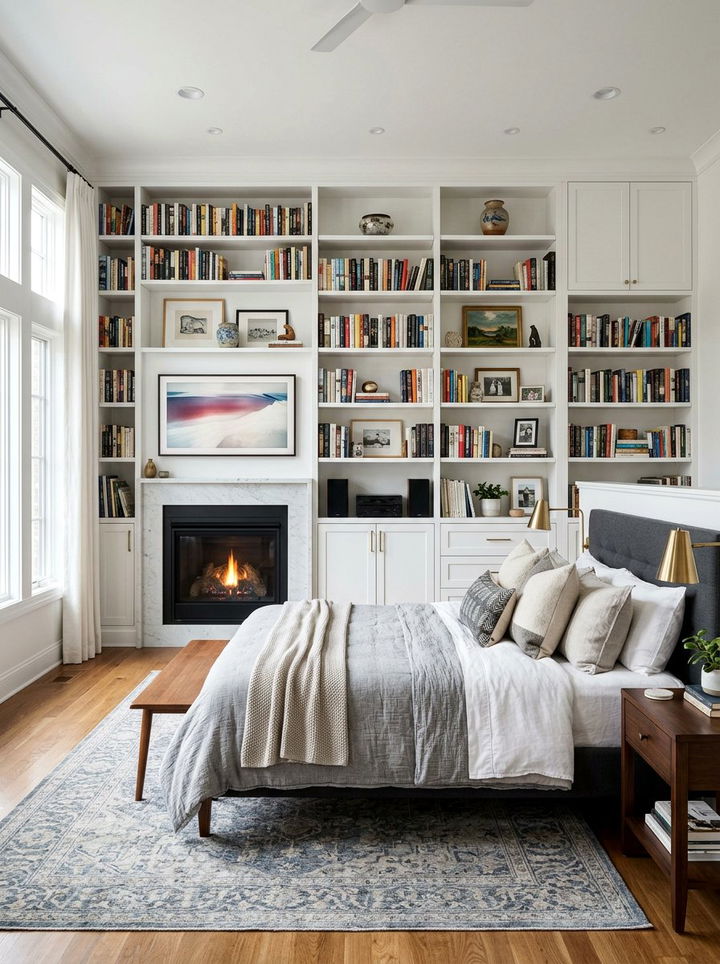 Built In Bedroom Fireplace - 30 bedroom wood burning fireplace ideas