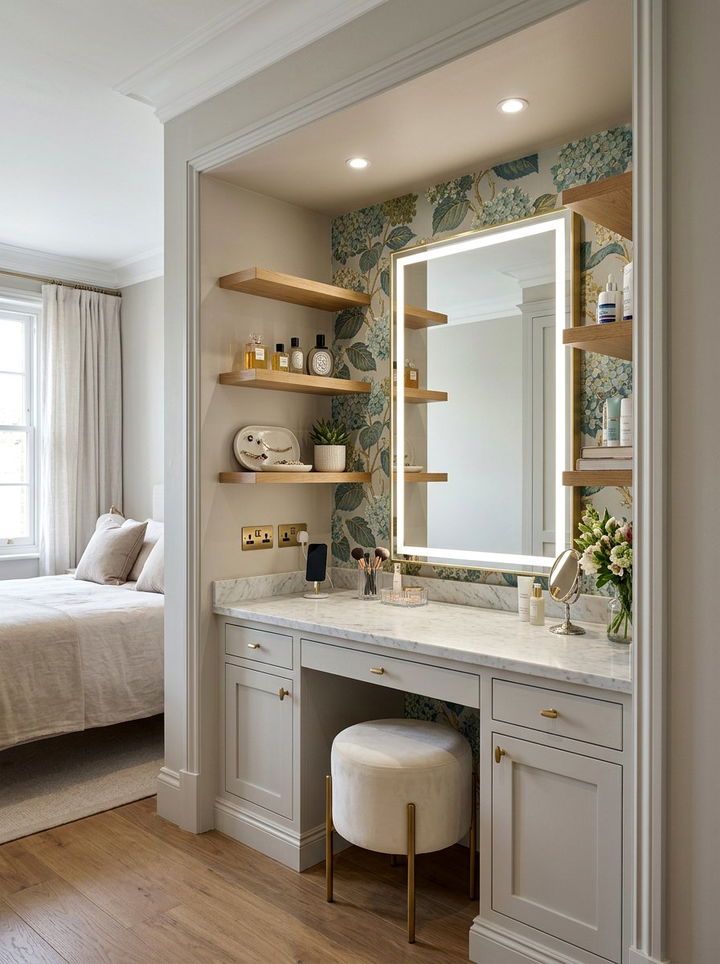 Built In Bedroom Vanity Nook - 30 bedroom makeup vanities