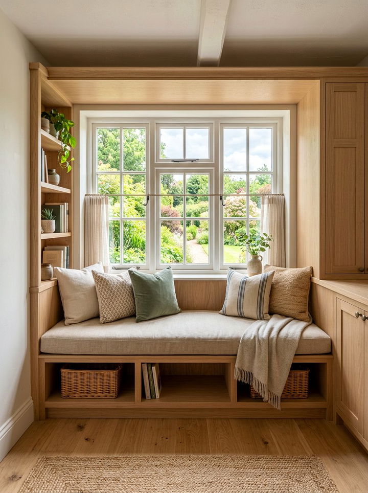 Built In Bench Seat - 30 scandinavian bedroom ideas