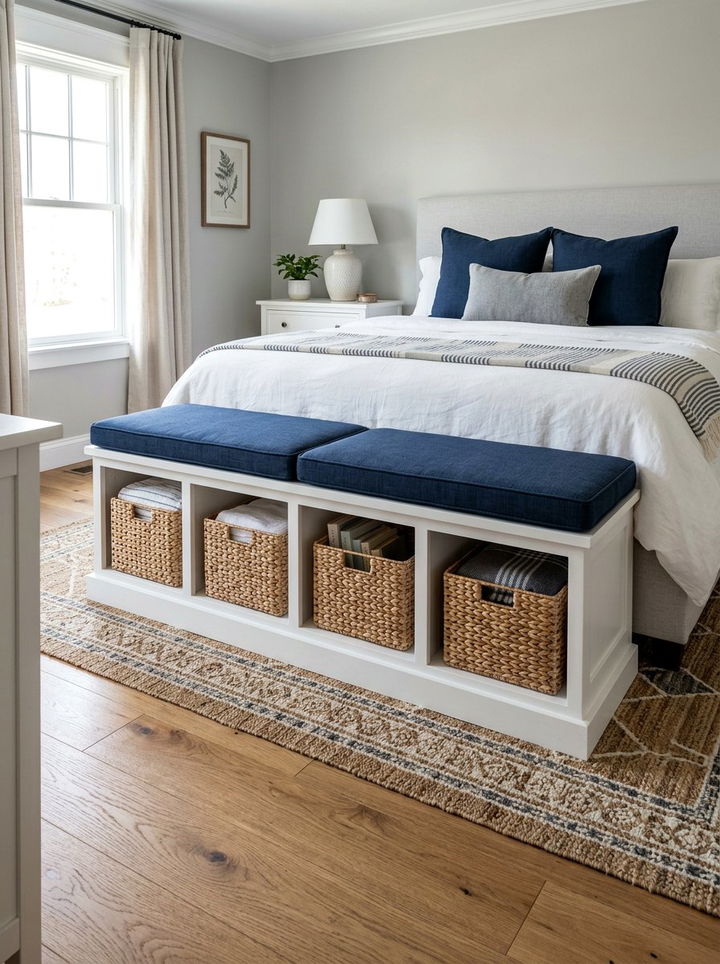 Built In Bench Storage Shelves - 30 bedroom built-in shelves