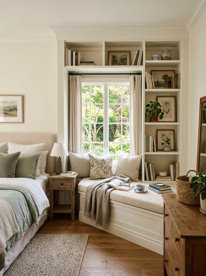 Built In Bench Window - 30 bedroom window design ideas