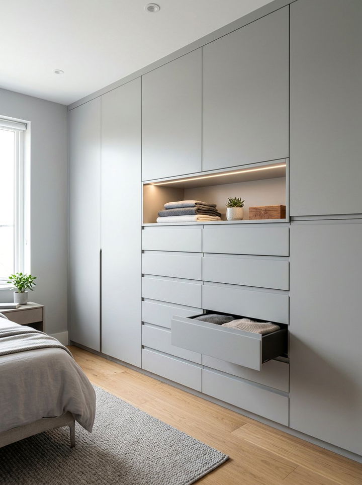 Built In Closet Drawers - 30 bedroom closet organizers