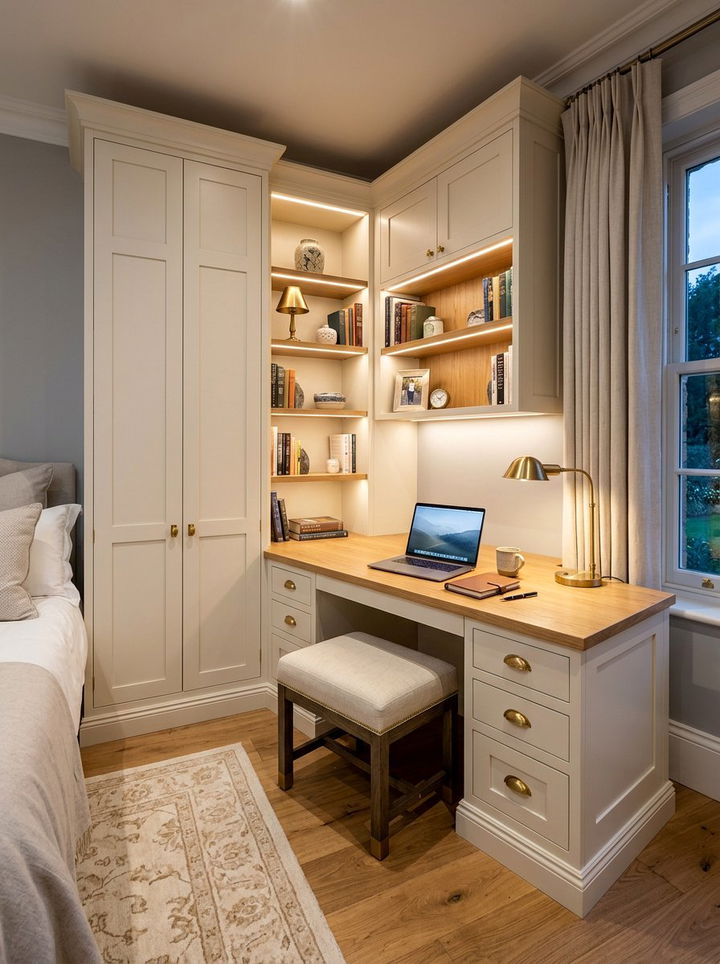 Built In Corner Desk - 30 bedroom corner desk ideas