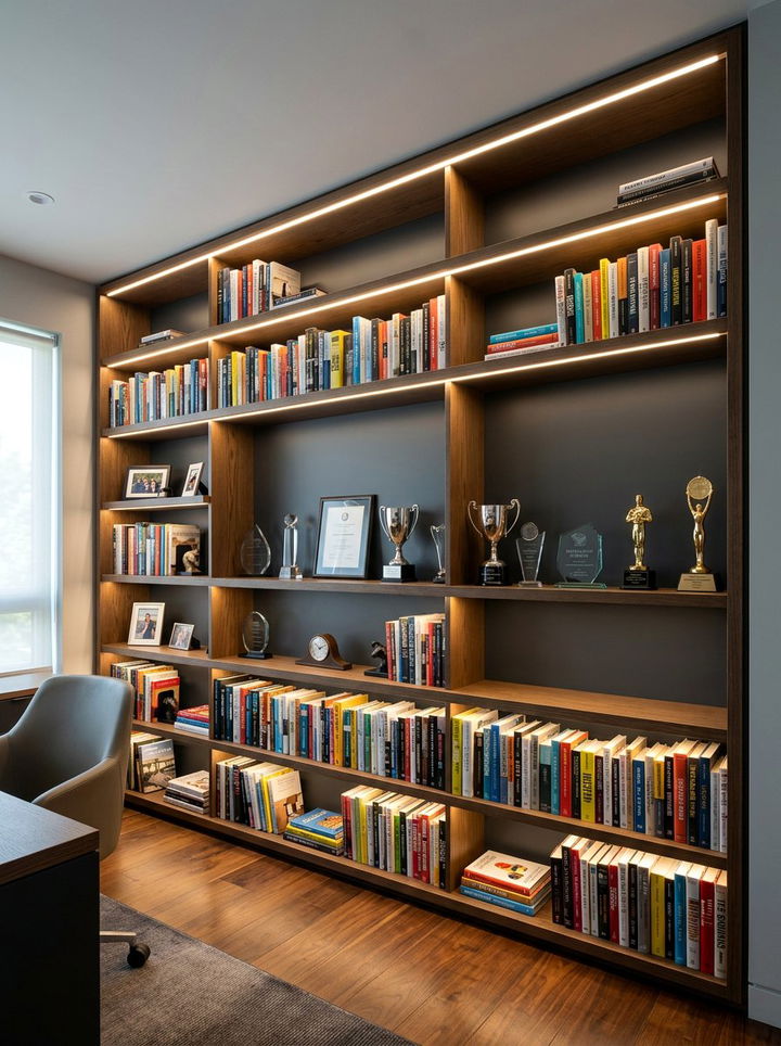 Built In Shelves With Lighting - 30 bedroom built-in shelves