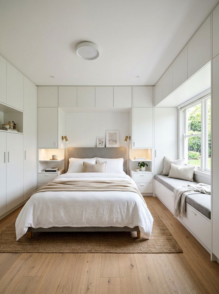 Built In Storage Bedroom - 30 townhouse bedroom ideas