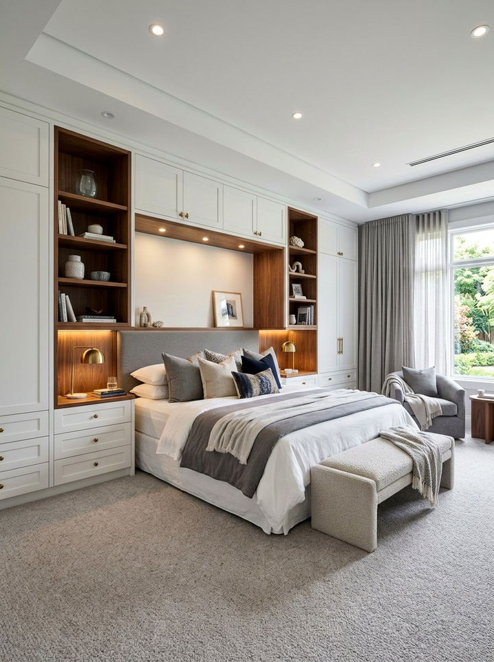 Built In Storage Headboard - 30 bedroom storage headboards