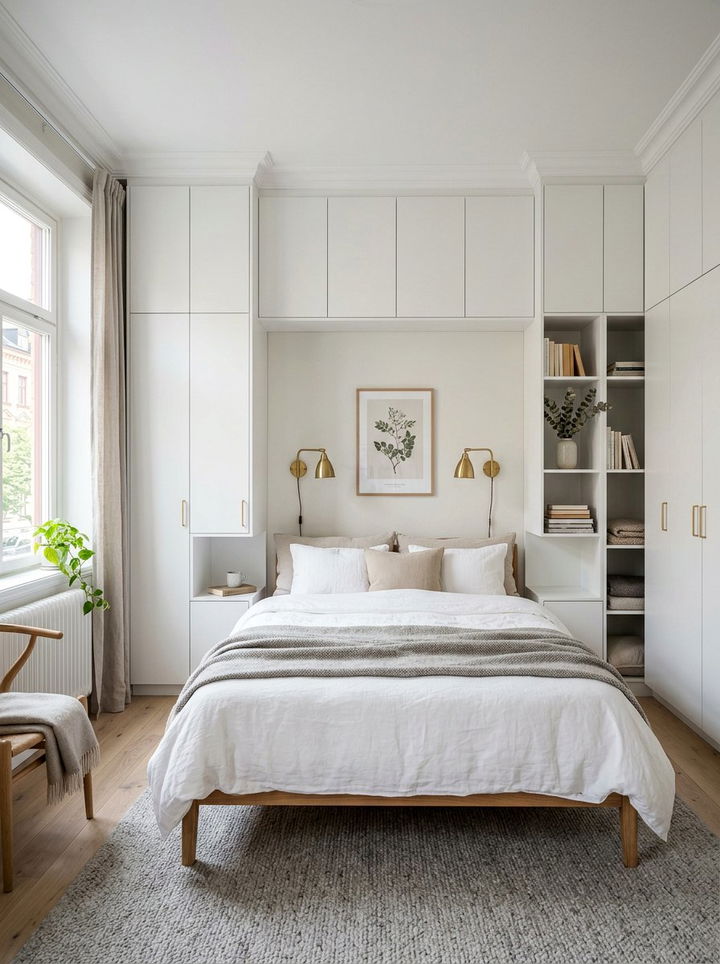 Built In Storage - 30 Swedish bedroom ideas