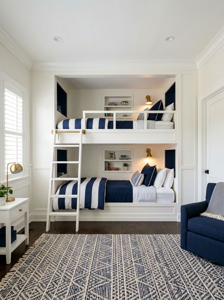 Built In Wall Bunks - 30 shared bedroom ideas