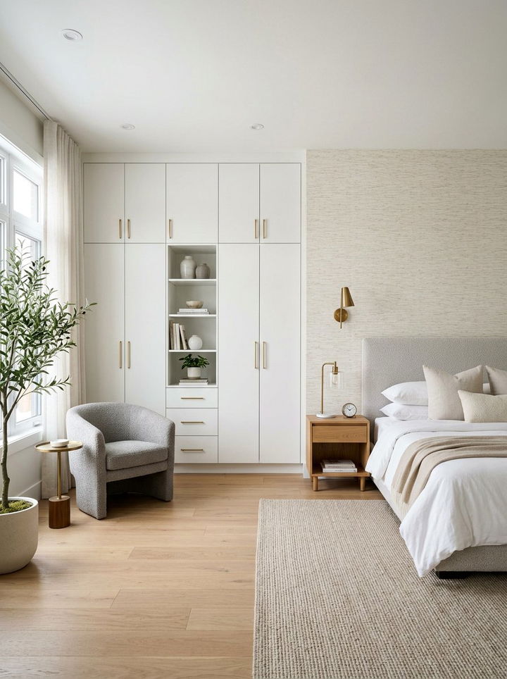 Built In Wall Cabinet - 30 bedroom secret storage ideas