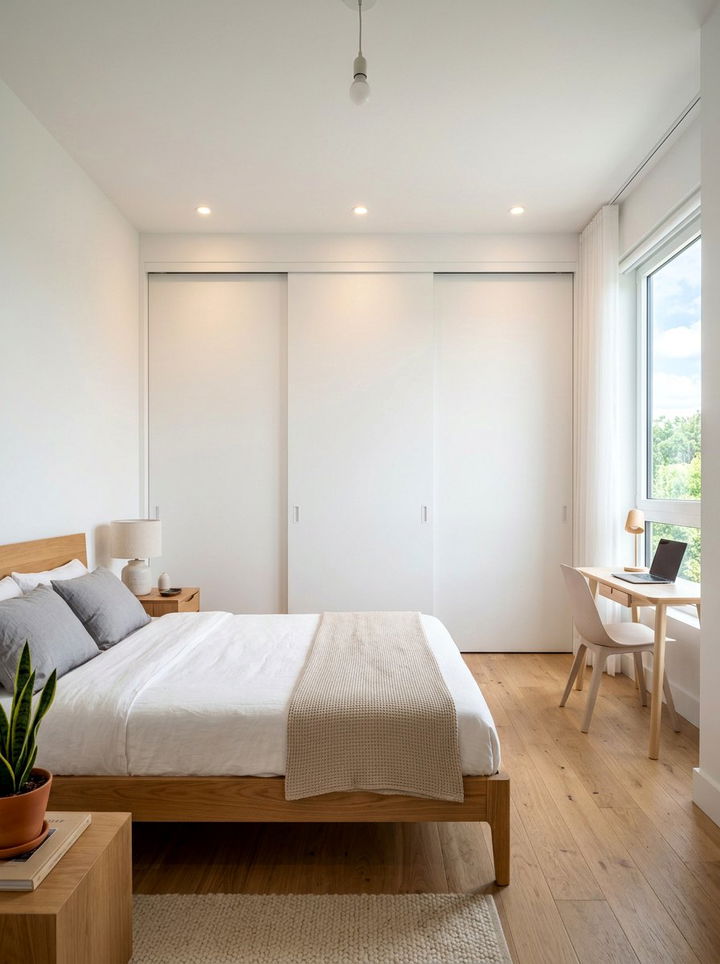 Built In Wall Closet - 30 compact bedroom ideas