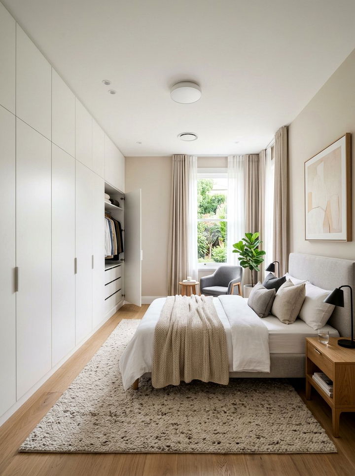 Built In Wardrobe - 30 bedroom creative storage ideas